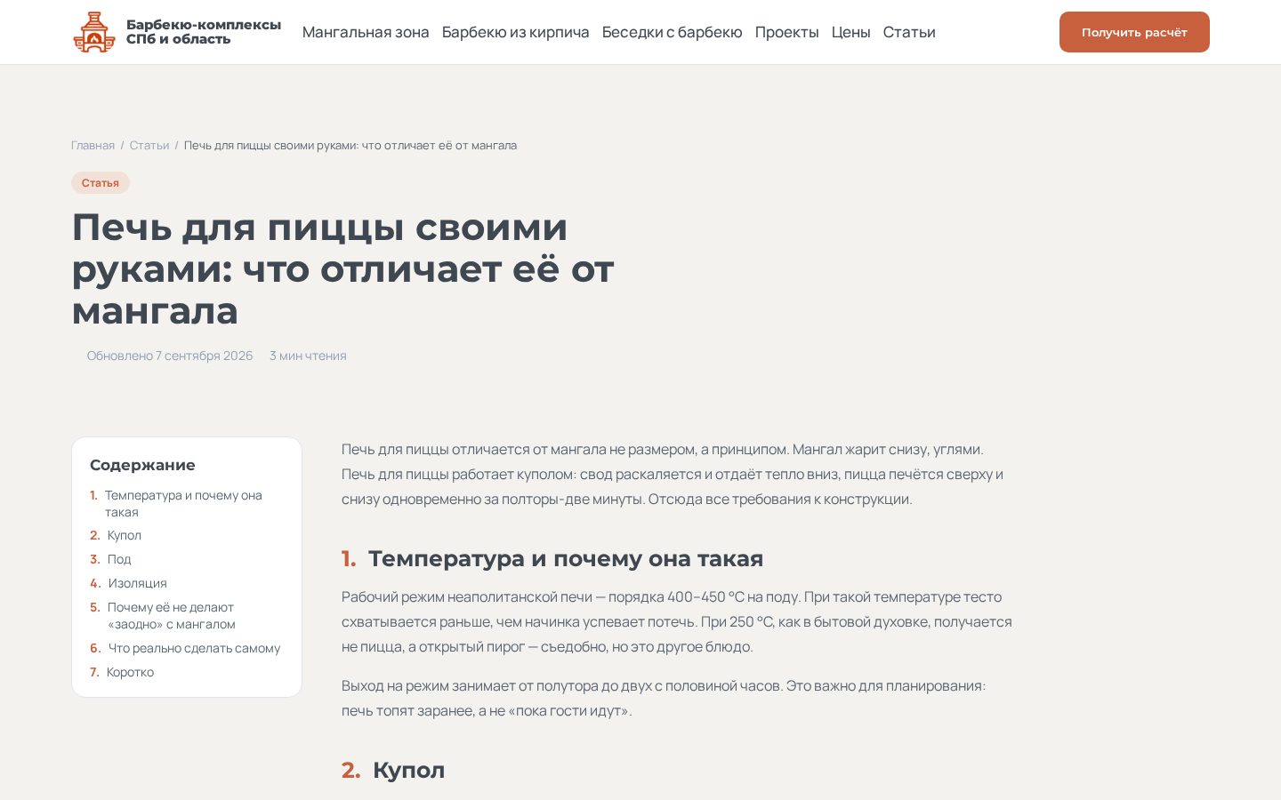 Пример работы SeoSpurt: сайт барбекю-комплексов из кирпича под ключ — barbekyu-kompleks.ru