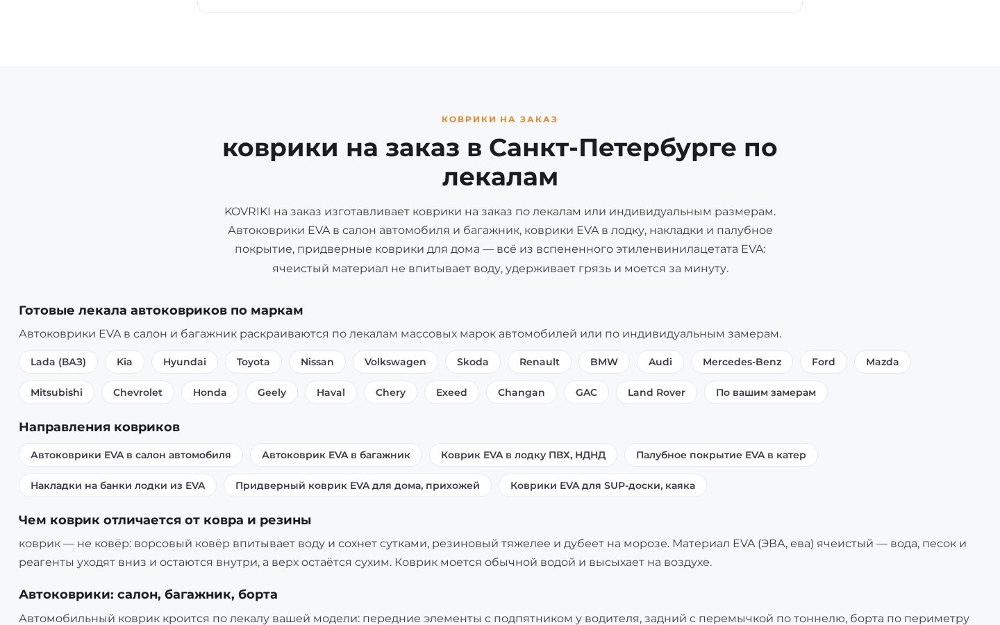 Пример работы SeoSpurt: сайт мастерской ковриков на заказ — kovriki-na-zakaz.ru